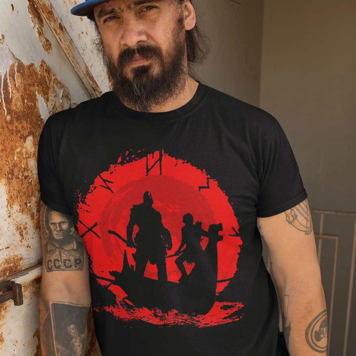 God Of War T   100 ư Streetwear T-  Ʈ Tshirt ÷  Mens
